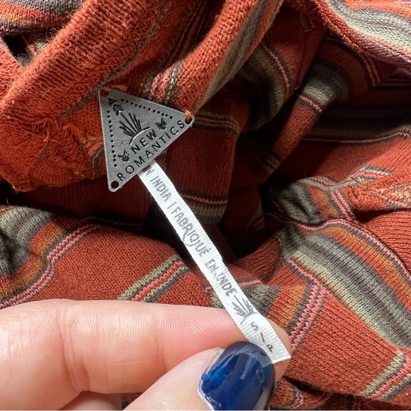 New Romantics by Free People Adobe Tie Back Swing Dress in Retro Stripe - Picture 6 of 8